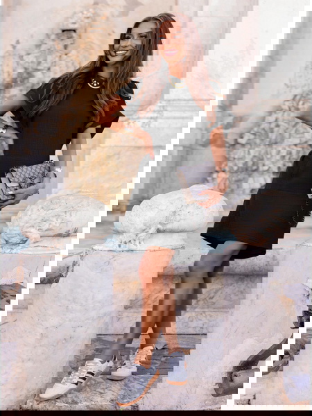 Czarna muślinowa sukienka z... 2