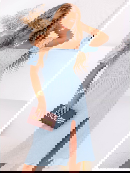 Błękitna muślinowa sukienka... 2