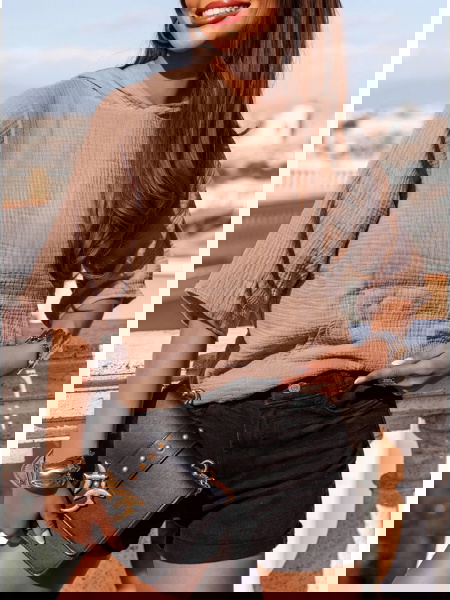 Beżowa muślinowa bluza... 2