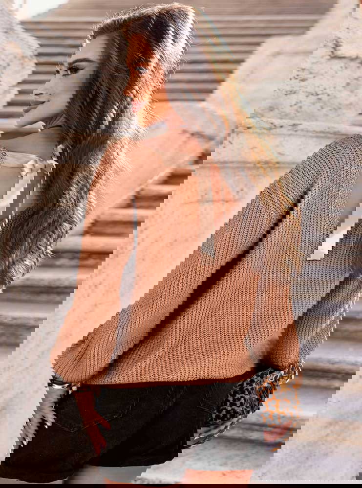 Sweter z wiązaniem na plecach Maenrie...