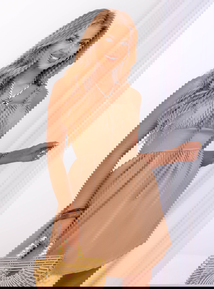 Sukienka mini na ramiączkach Xiyah -...