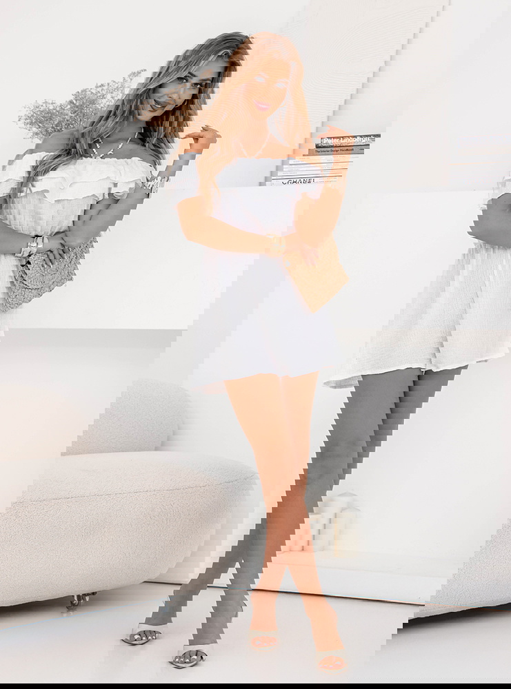 Biały krótki kombinezon hiszpanka Salema