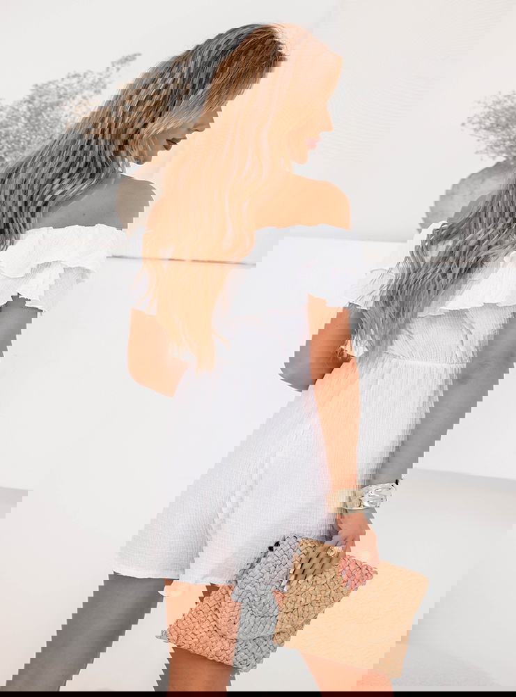 Biały krótki kombinezon hiszpanka Salema