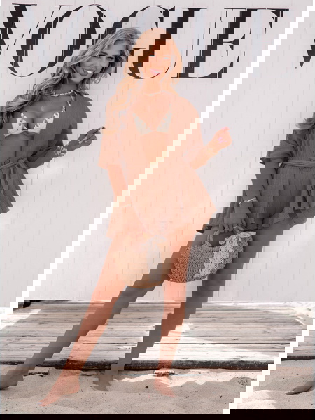 Muślinowy komplet narzutka...