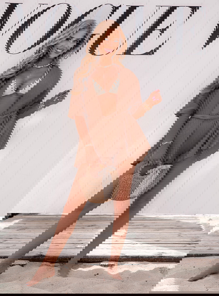 Muślinowy komplet narzutka + spodenki...