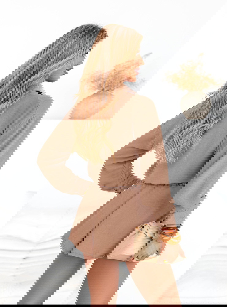 Komplet koszulowy top i rozkloszowane...