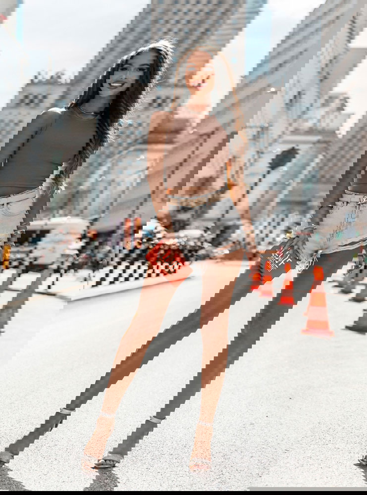 Top na ramiączka Cristii - mocha mousse