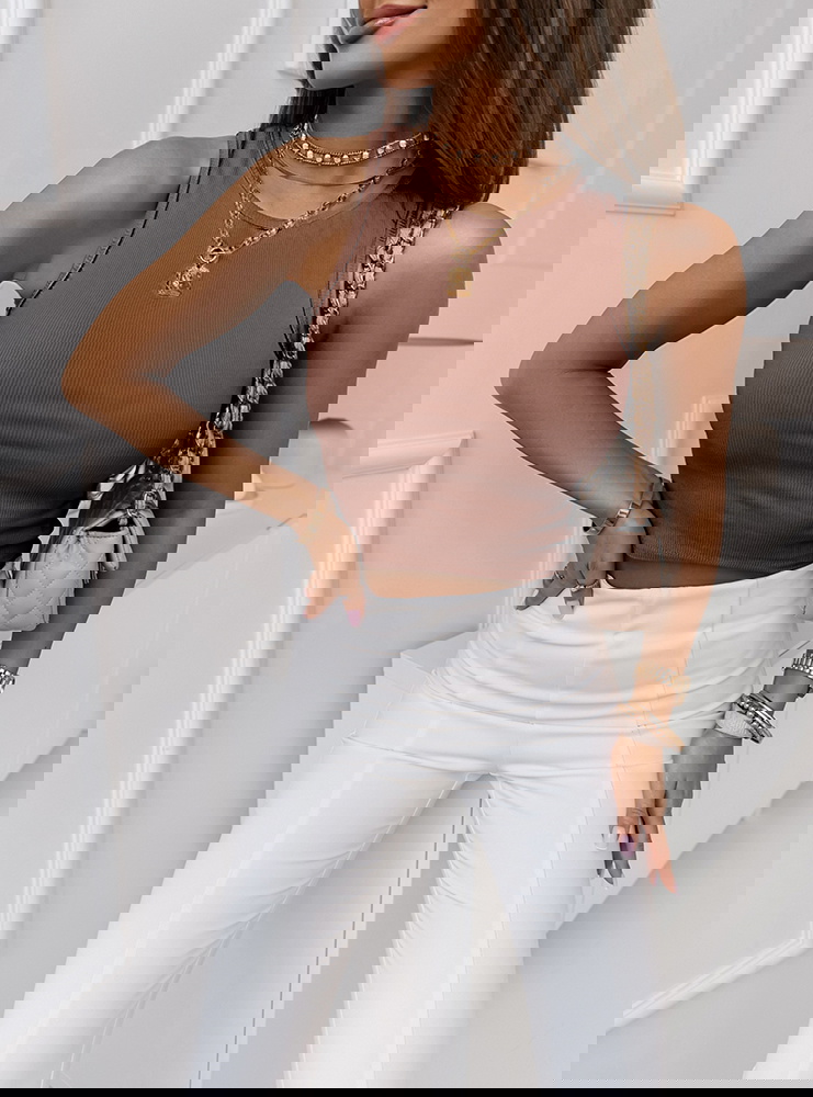 Top na ramiączka Chaina - mocha mousse