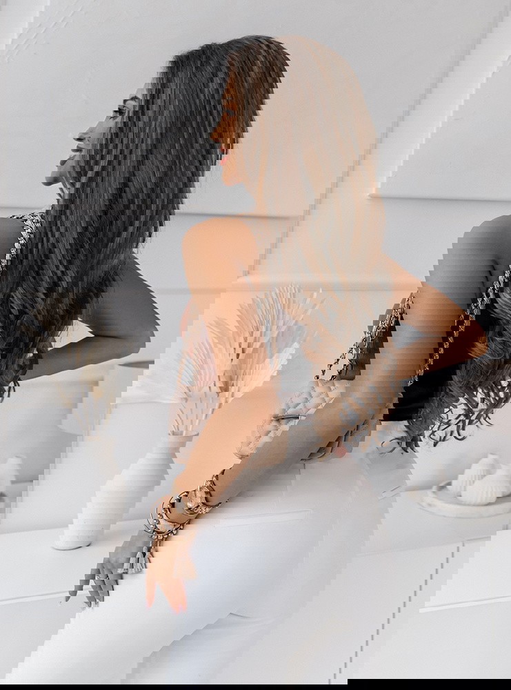 Top na ramiączka Chaina - mocha mousse