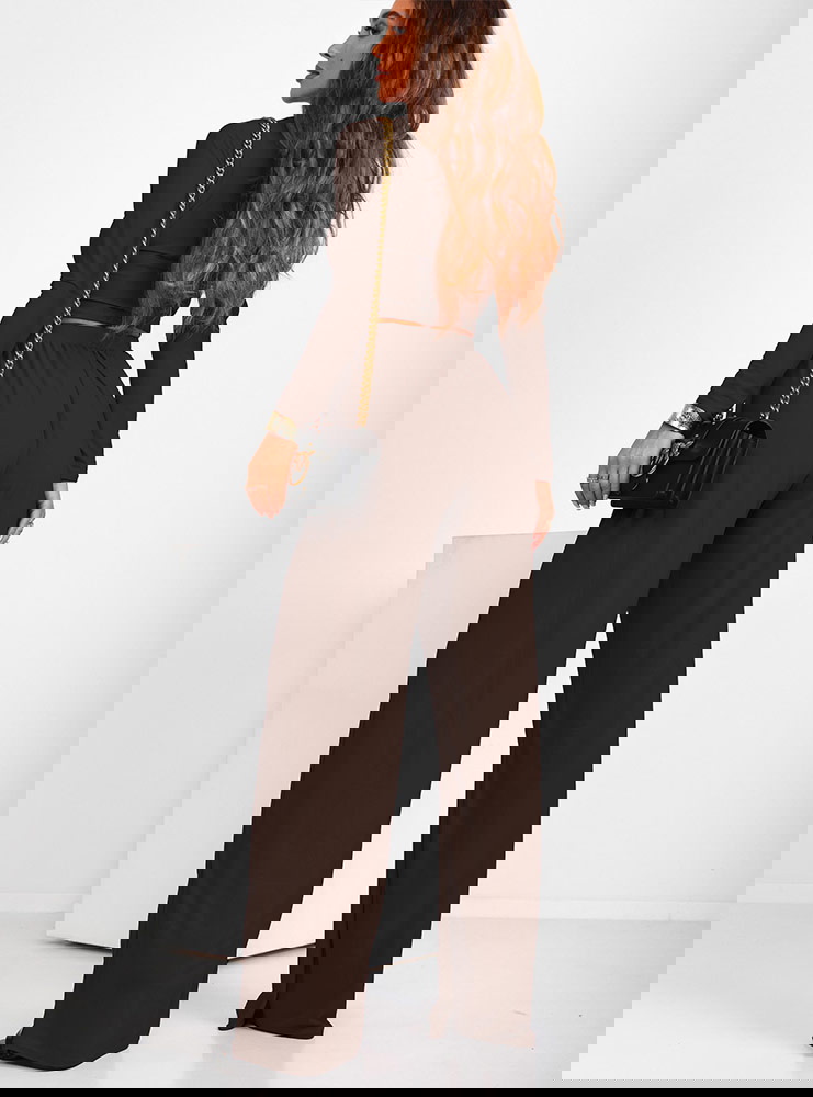 Czekoladowy komplet bluzka i spodnie...