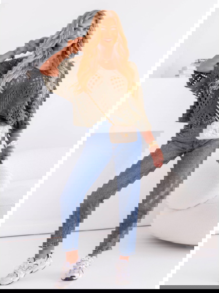 Ażurowy sweter oversize...