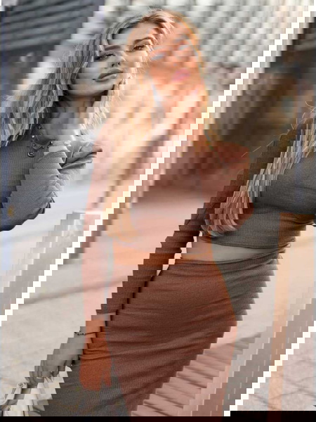 Prążkowany komplet...