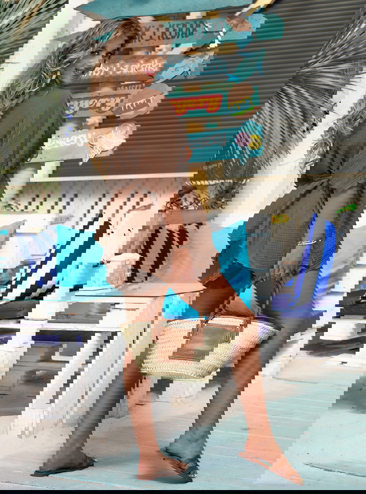 Muślinowy komplet narzutka + spodenki...