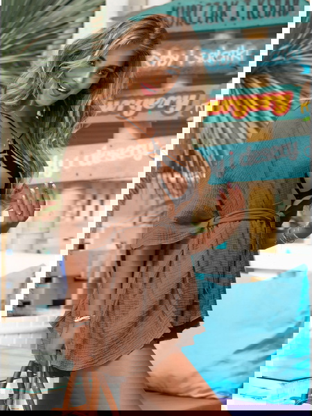 Muślinowy komplet narzutka...