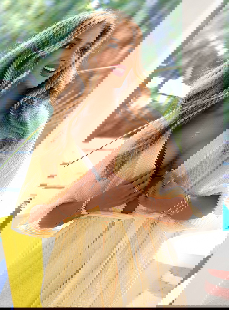 Muślinowy komplet narzutka + spodenki...