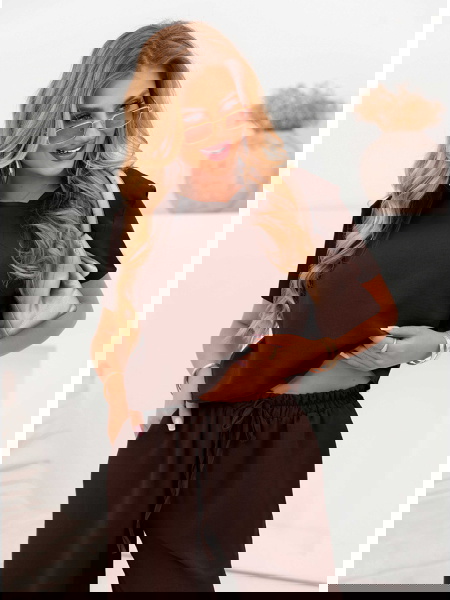 Czekoladowy komplet bluzka... 2