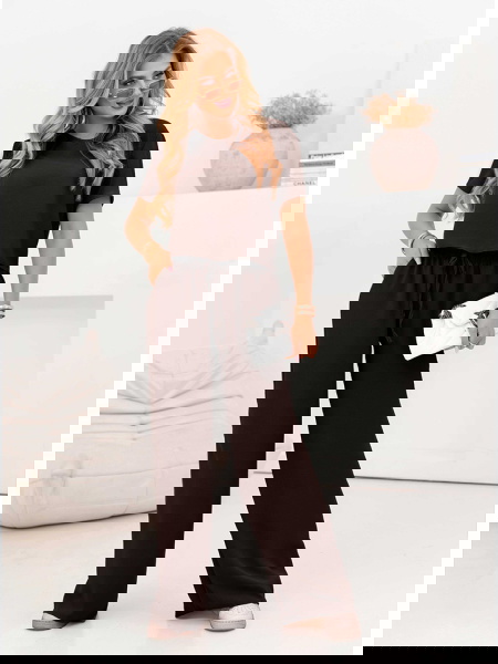 Czekoladowy komplet bluzka...