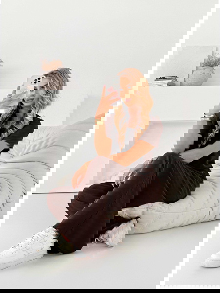 Czekoladowy komplet bluzka... 2