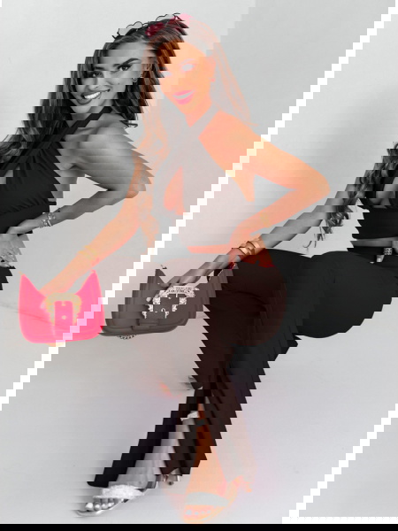 Czekoladowe spodnie typu...