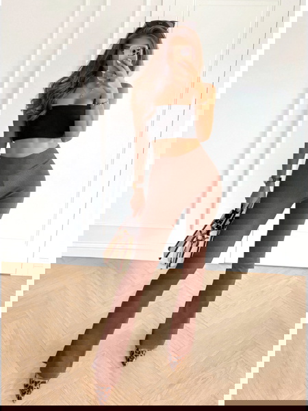 Prążkowane spodnie z... 2