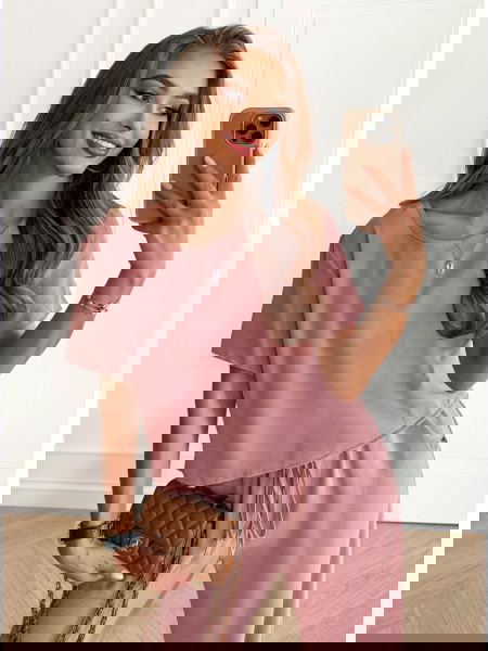 Komplet bluzka z krótkim... 2