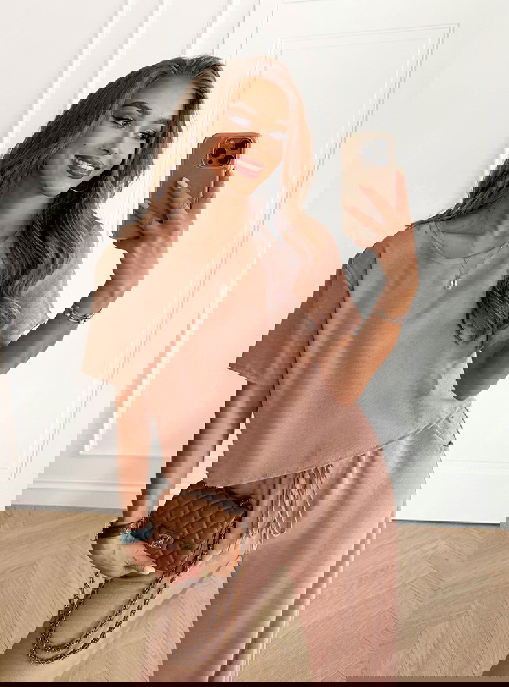 Komplet bluzka z krótkim rękawem i...