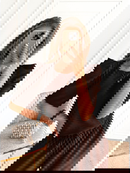 Czekoladowy komplet bluzka... 2