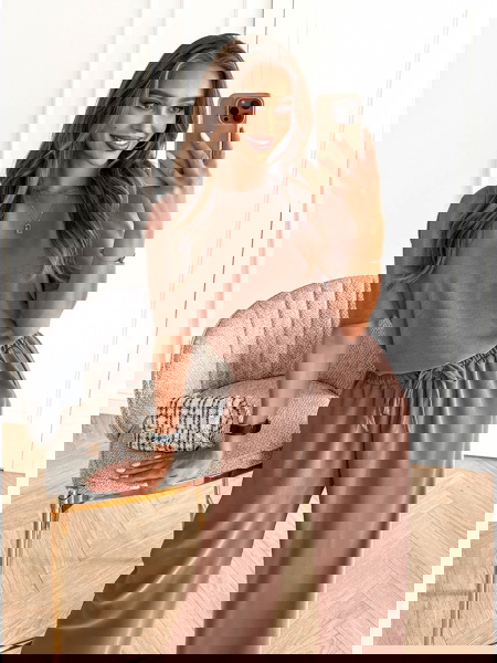 Komplet bluzka i szerokie...