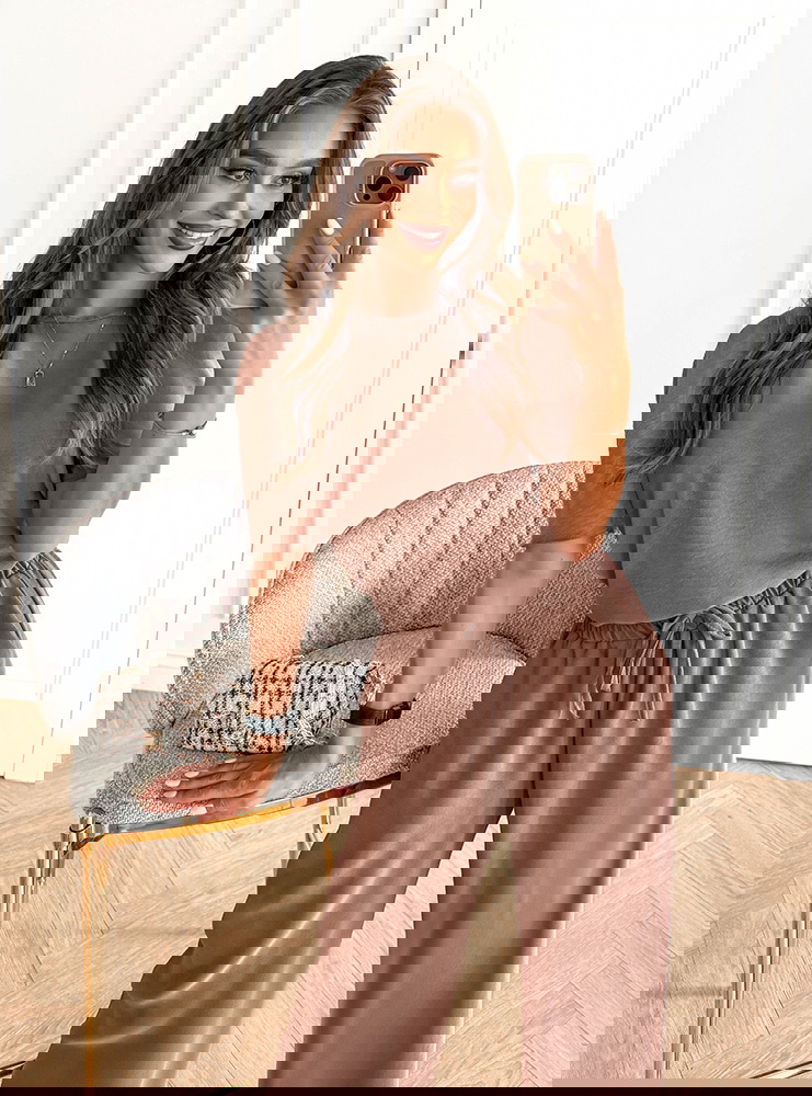 Komplet bluzka i szerokie spodnie z...