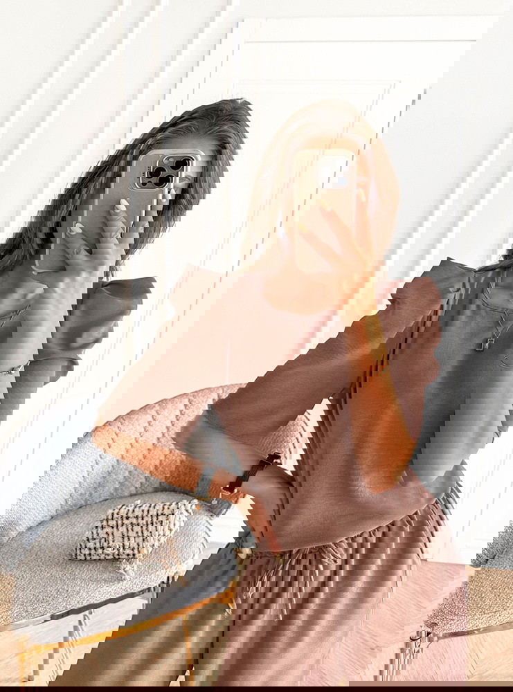 Komplet bluzka i szerokie spodnie z...