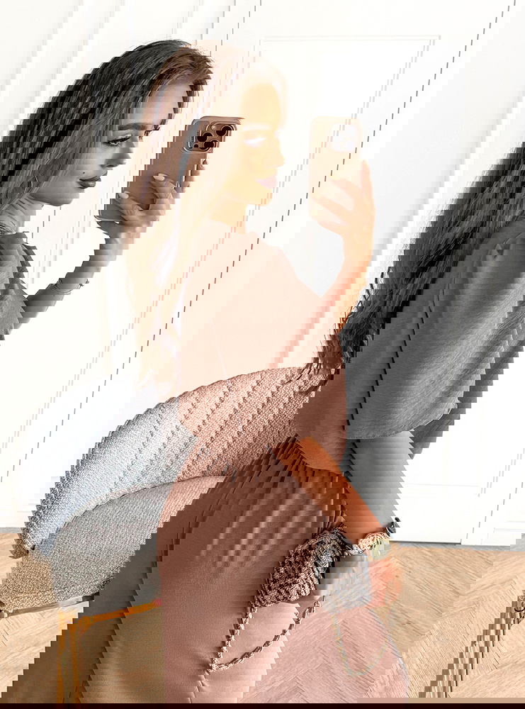 Komplet bluzka i szerokie spodnie z...