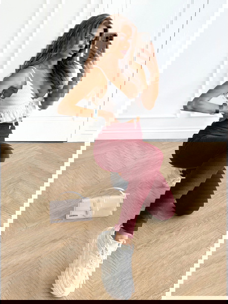 Bordowe prążkowane... 2