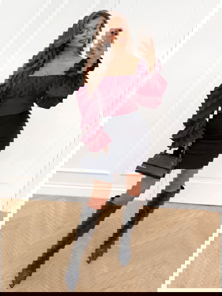 Bordowa bluzka typu...