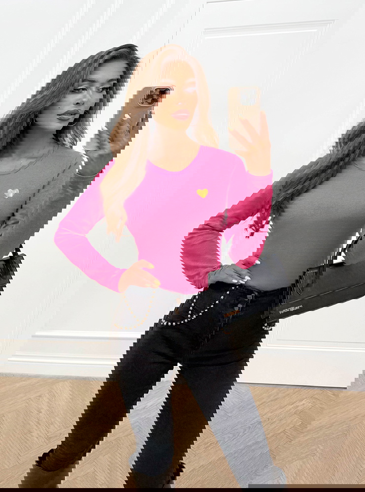 Koszulka na długi rękaw z ozdobnym...