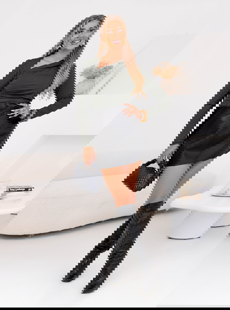 Body z długim rękawem Massey - khaki