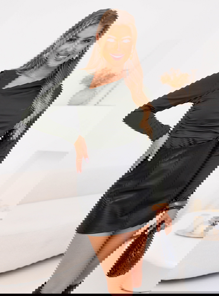 Body z długim rękawem Massey - khaki