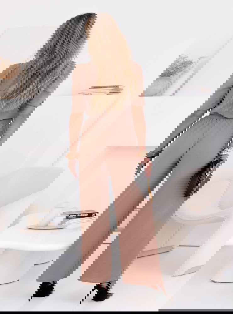 Komplet bluzka i szerokie spodnie z...