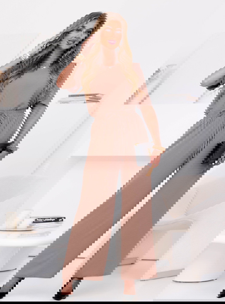 Komplet bluzka i szerokie spodnie z...