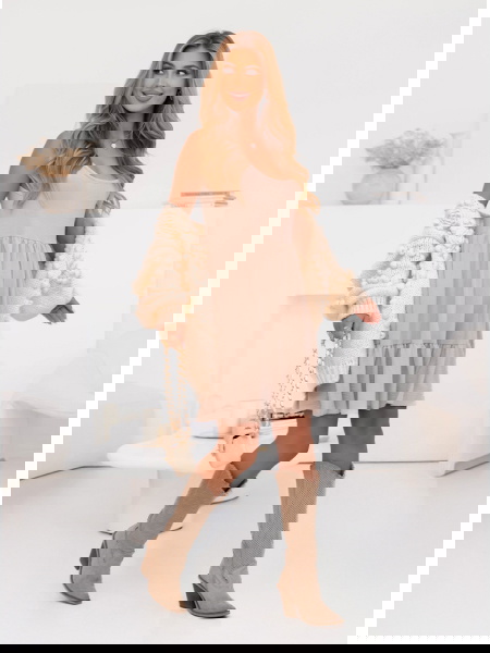 Beżowa rozkloszowana... 2