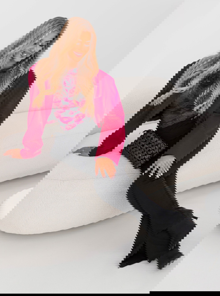 Czarne spodnie typu dzwony z...