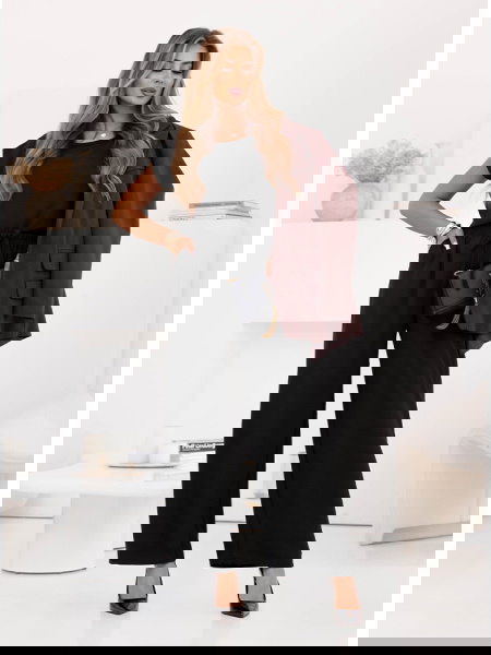 Czarny komplet bluzka z...