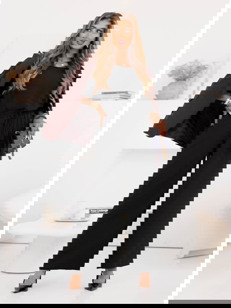 Czarny komplet bluzka z... 2