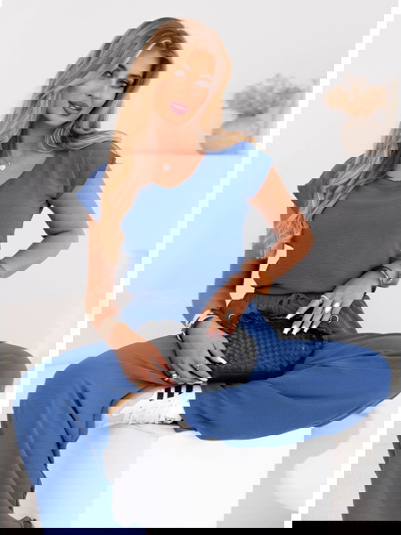 Komplet bluzka z krótkim...