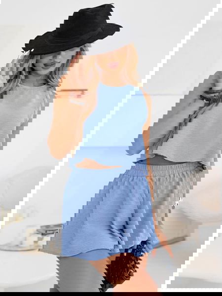 Błękitny komplet bluzka i... 2