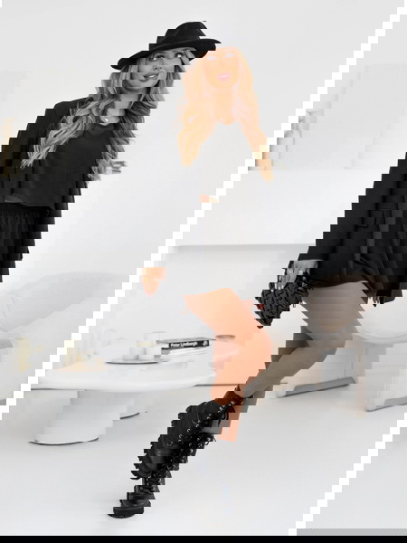 Czarny komplet bluzka i... 2