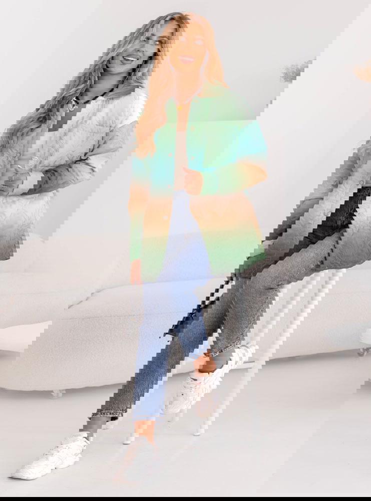 Kolorowa pikowana kurtka Rypsyma -...