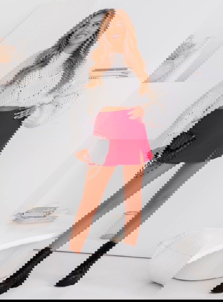 Malinowe spódnico - spodenki Lauryl