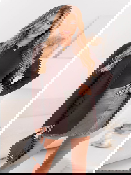 Szare spódnico-spodenki z... 2