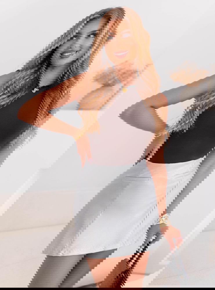 Srebrne spódnico-spodenki z eko skóry...