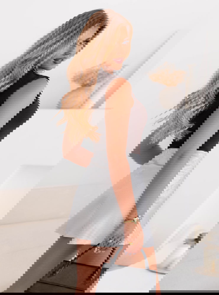 Srebrne spódnico-spodenki z eko skóry...